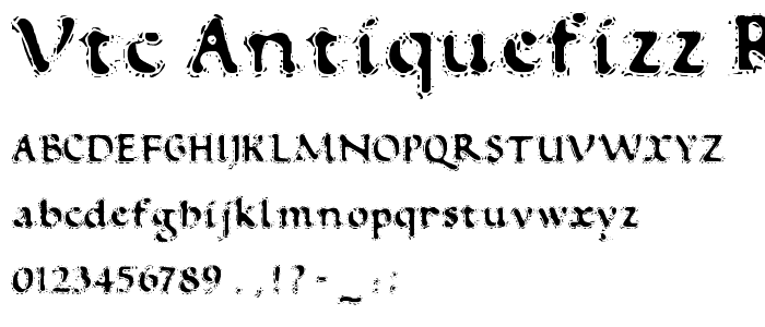 VTC AntiqueFizz Reguar font